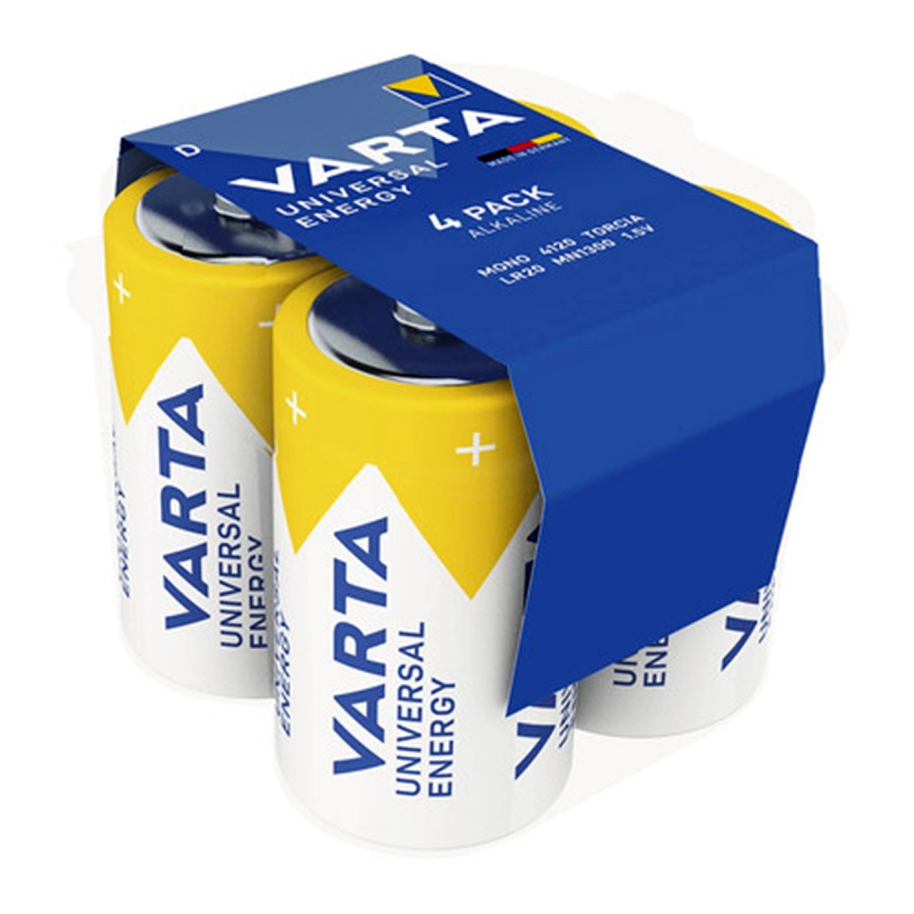 Baterie Varta D LR20, 1,5V, Mono, 4 kusy, Energy universal, alkalické, vyvinuté speciálně pro běžné použití