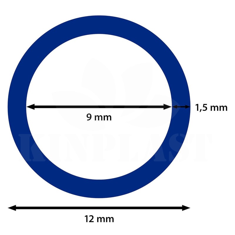 PE 12 mm Distribuční modrá flexibilní hadice 9/12 mm pro zavlažování, 5 metrů 