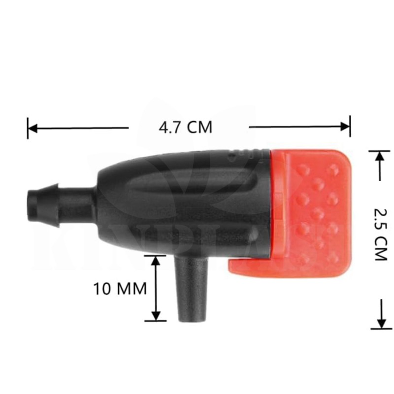 Tryska kapkovače Micro Drip regulovatelná, regulovatelná koncovka pro kapkové zavlažování, 1 kus